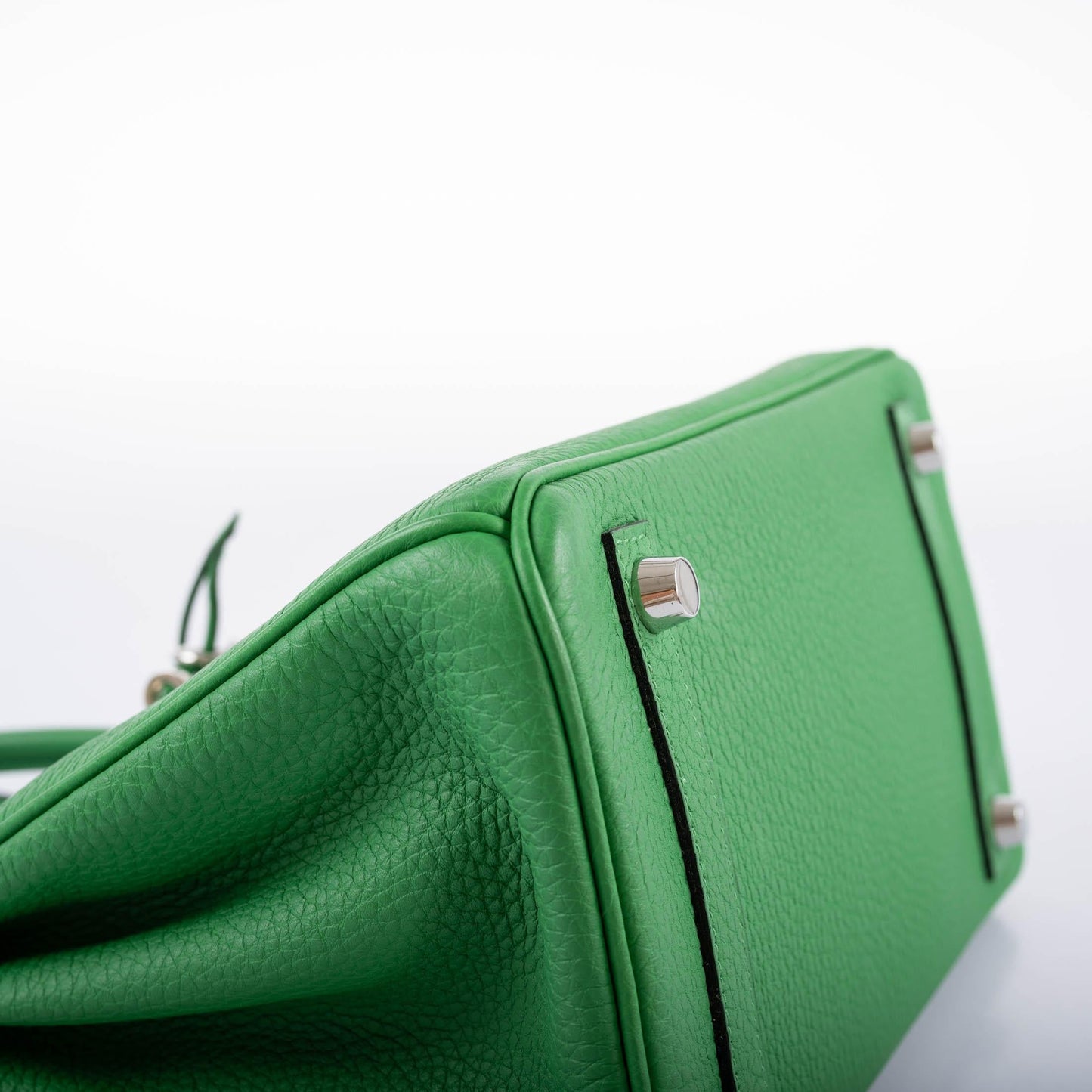 Hermes Birkin 25 Bambou (Bamboo) Green Togo with Palladium Hardware - 2014, R Square