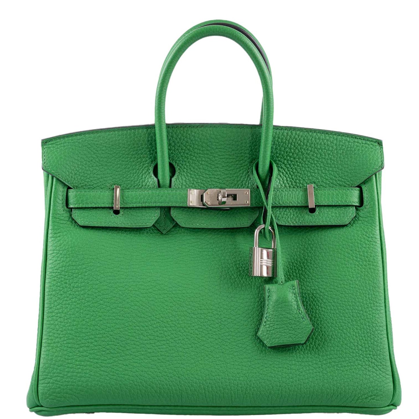 Hermes Birkin 25 Bambou (Bamboo) Green Togo with Palladium Hardware - 2014, R Square