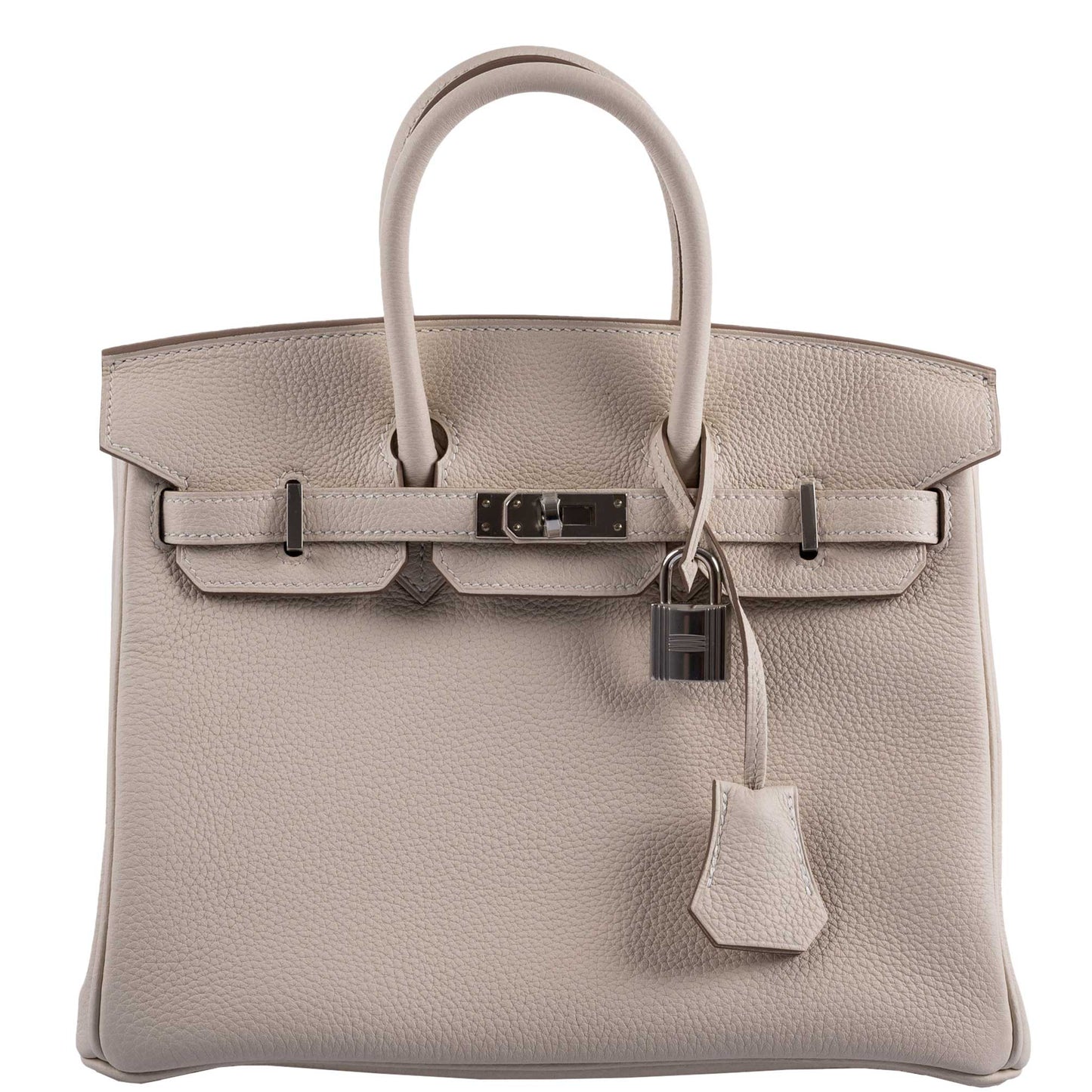 Hermes Birkin 25 Craie Togo Palladium Hardware - 2020, Y