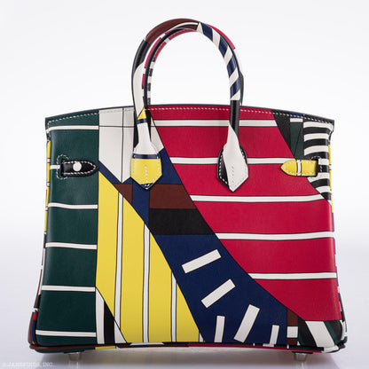 Hermes Birkin 25 "One Two Three And Away We Go!" Limited Edition By Nigel Peak Multicolor Swift Leather - 2018, C