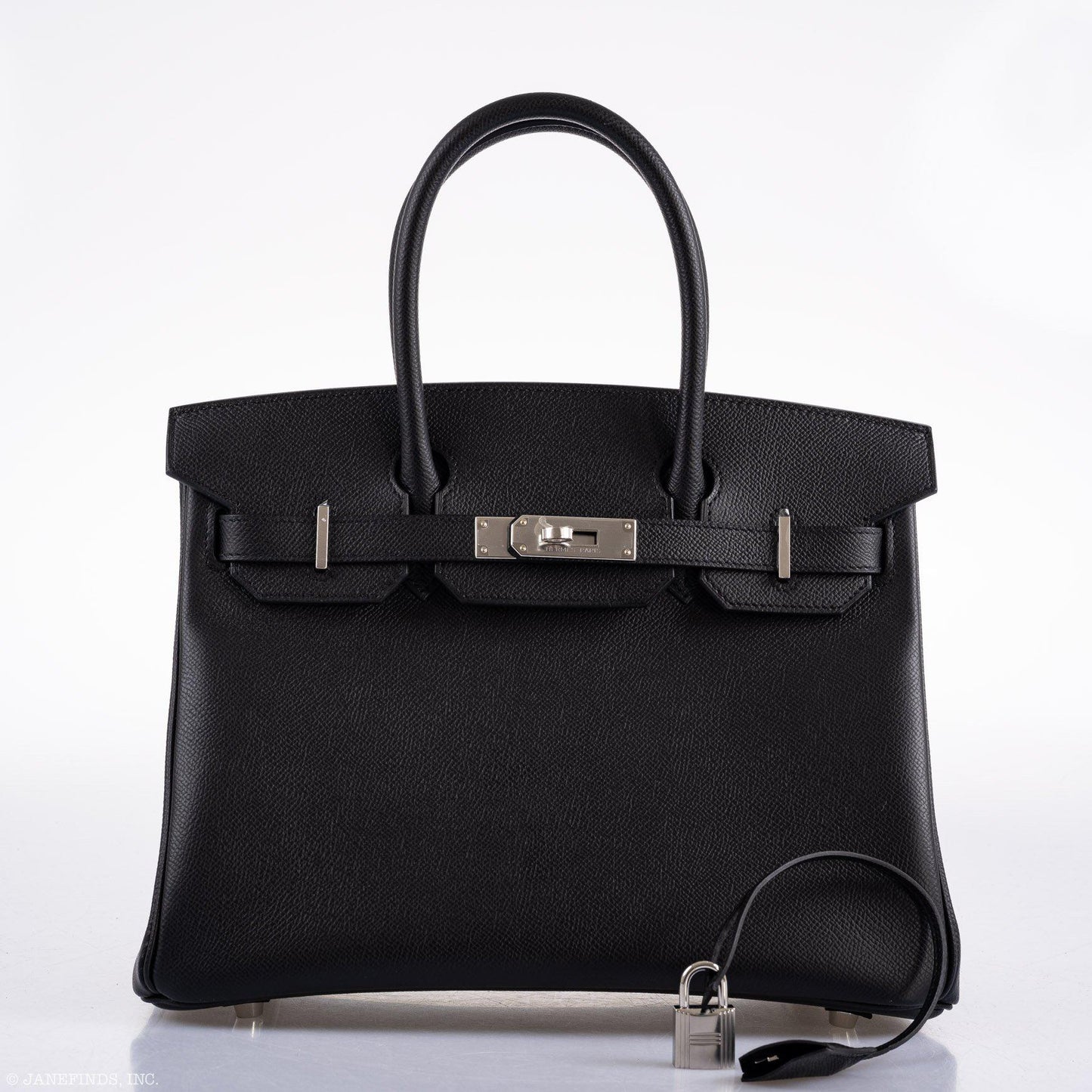 Hermes Birkin 30 Black Epsom Palladium Hardware - 2020, Y