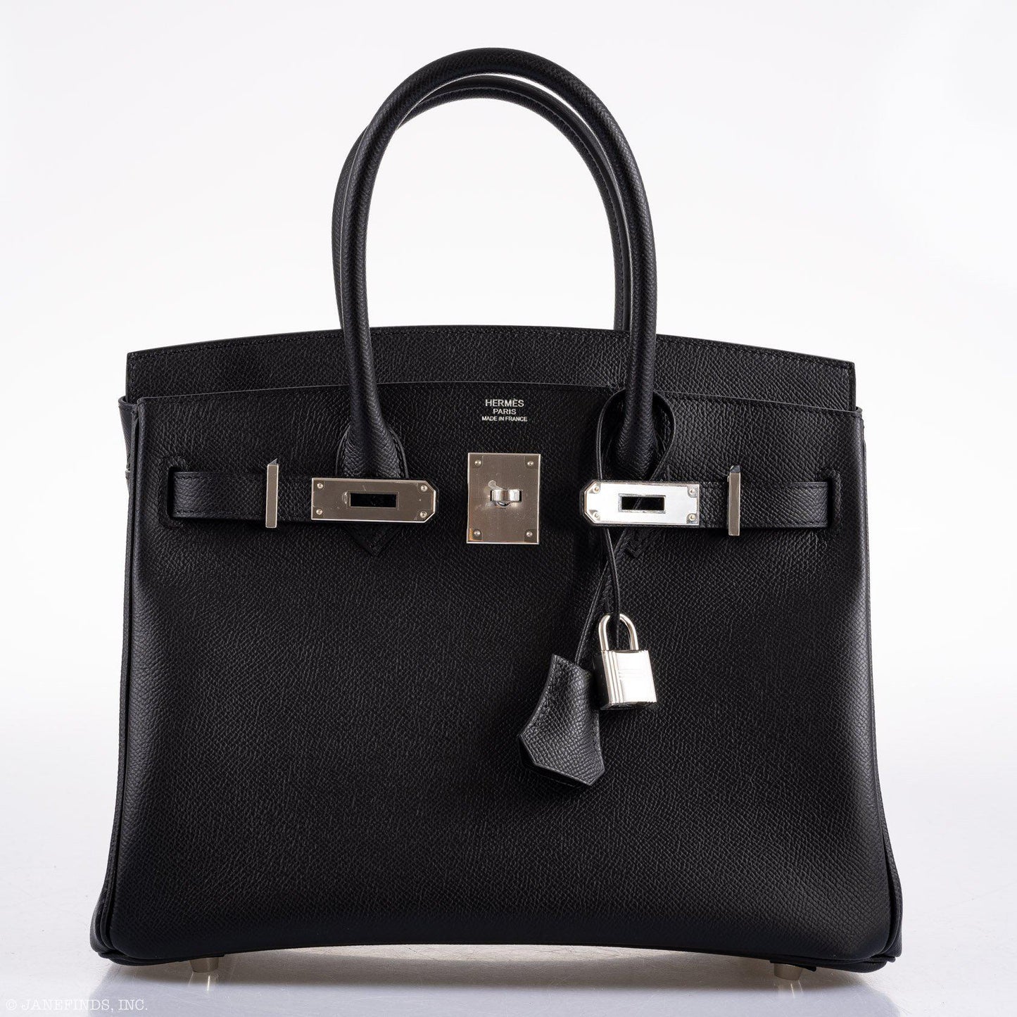 Hermes Birkin 30 Black Epsom Palladium Hardware - 2020, Y