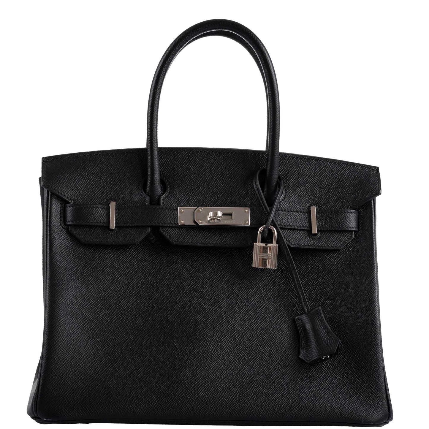 Hermes Birkin 30 Black Epsom with Palladium Hardware - 2019, D