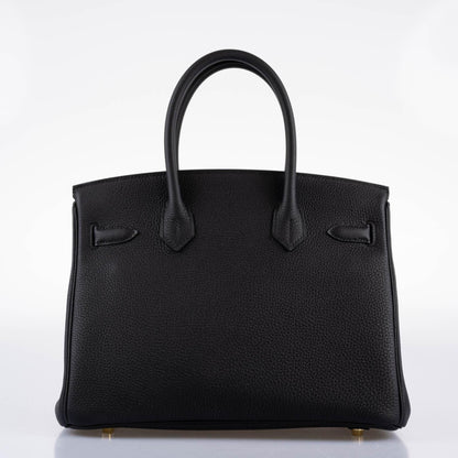 Hermes Birkin 30 Black Togo Gold Hardware - 2021, Z