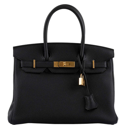 Hermes Birkin 30 Black Togo Gold Hardware - 2021, Z