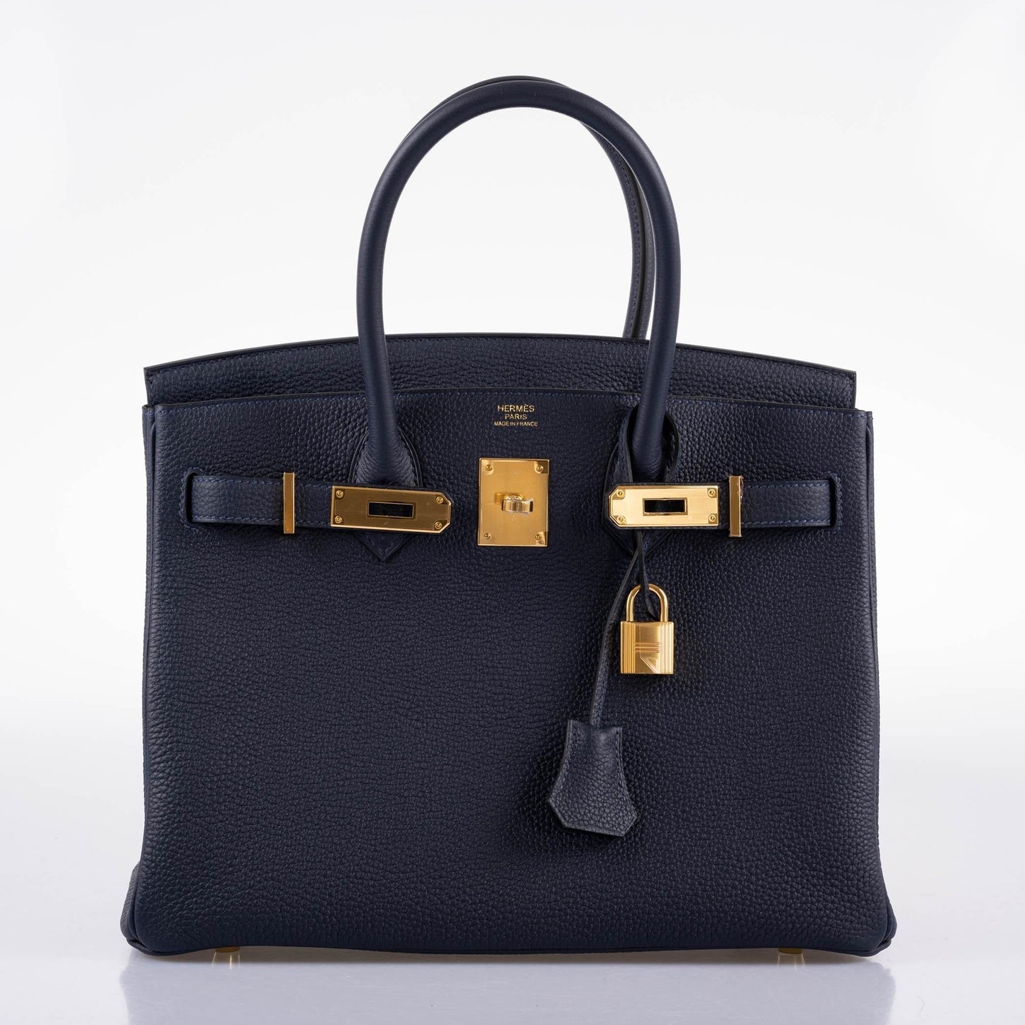 Hermes Birkin 30 Bleu (Blue) Nuit Togo with Gold Hardware - 2021, Z