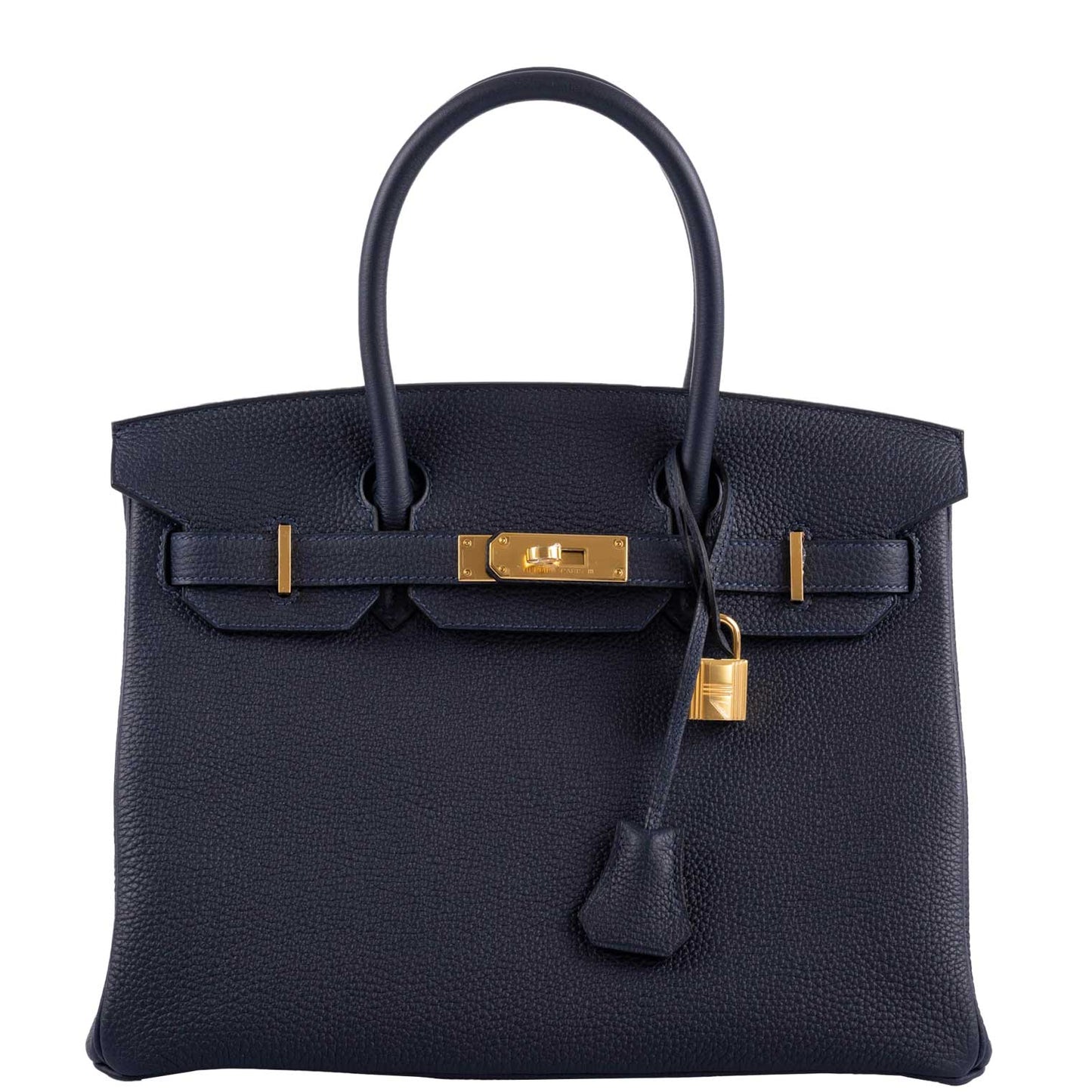 Hermes Birkin 30 Bleu (Blue) Nuit Togo with Gold Hardware - 2021, Z