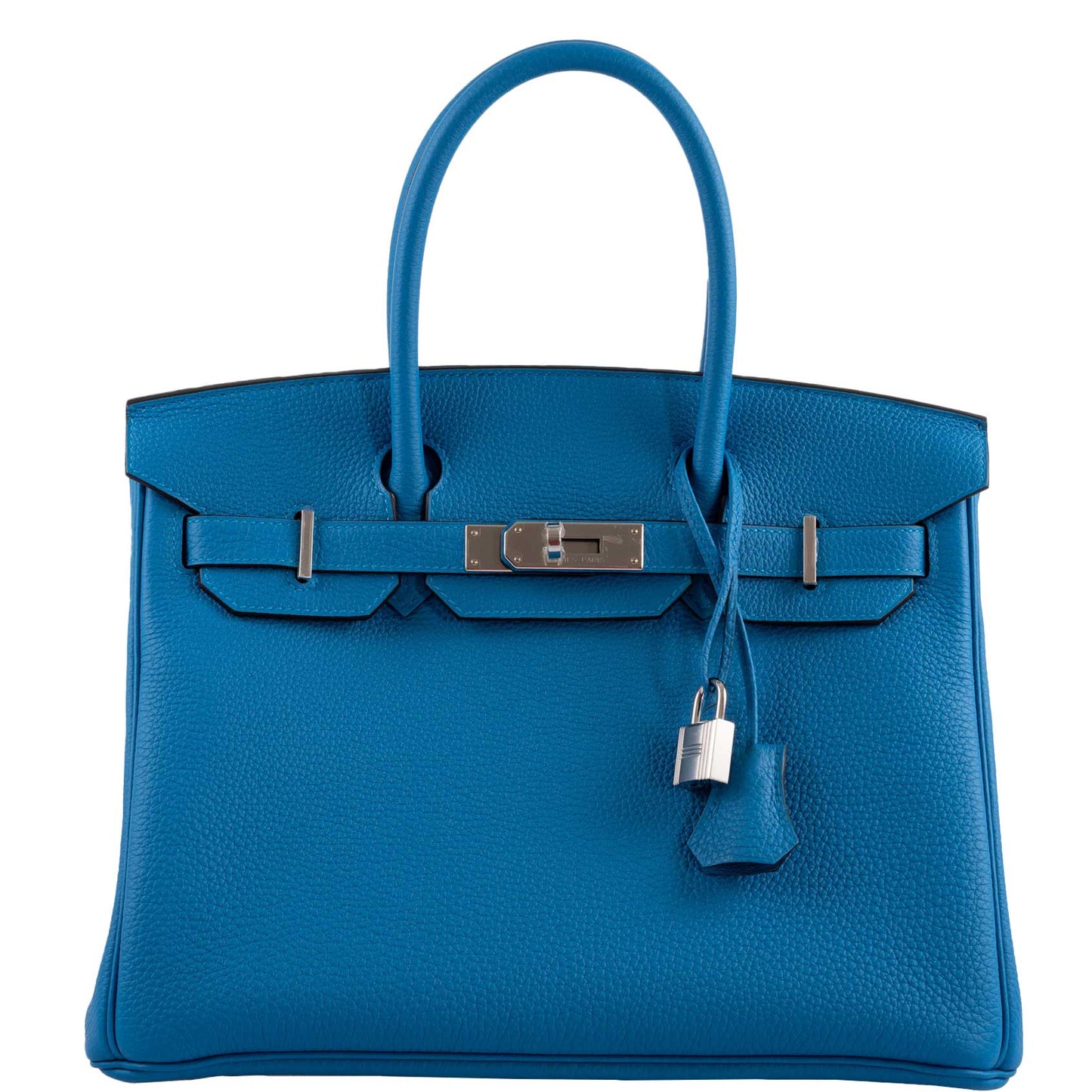 Hermes Birkin 30 Blue Zanzibar Togo with Palladium Hardware - 2020, Y