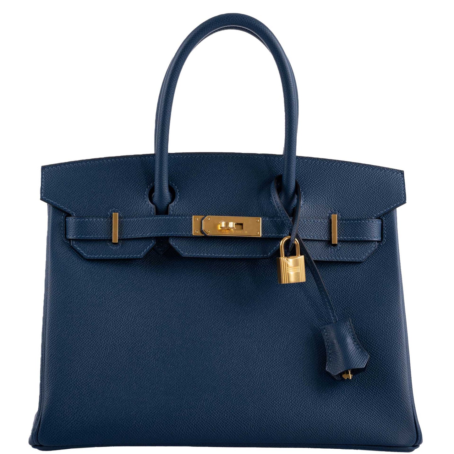 Hermes Birkin 30 Deep Blue Epsom with Gold Hardware - 2019, D