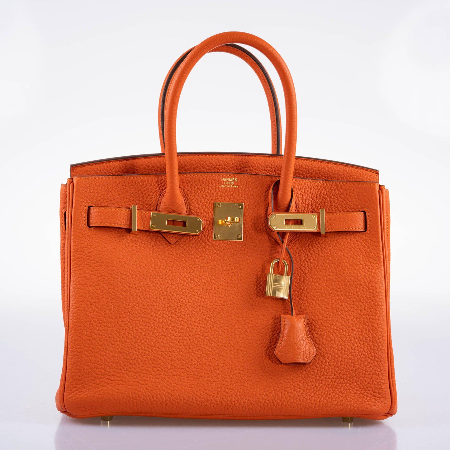 Hermes Birkin 30 Feu Togo Gold Hardware - 2020, Y