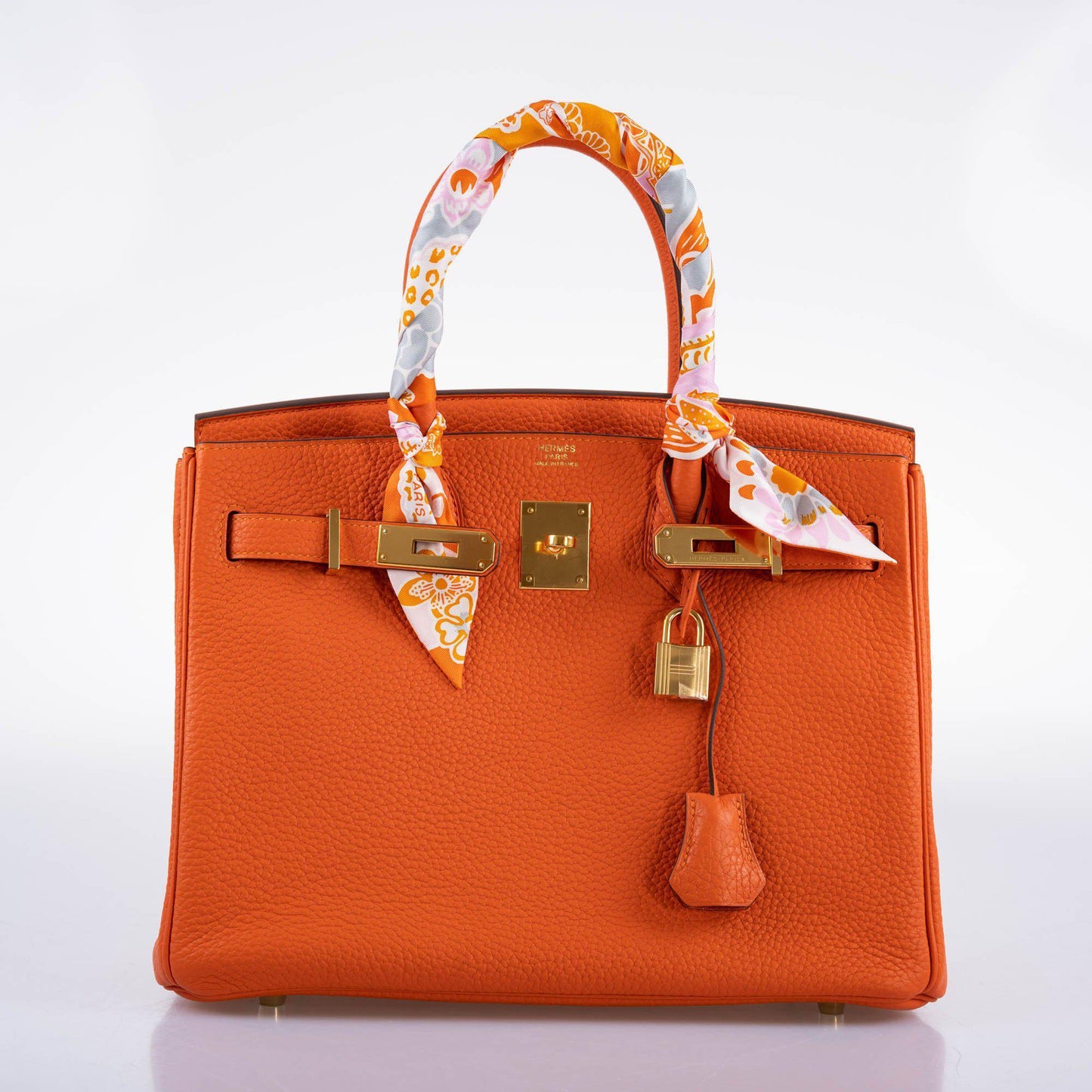 Hermes Birkin 30 Feu Togo Gold Hardware - 2020, Y