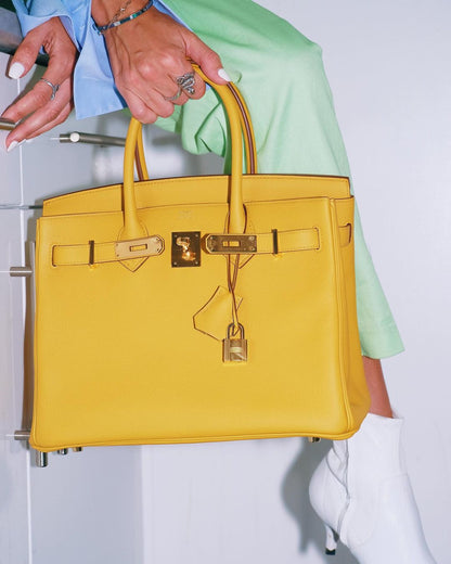 Hermes Birkin 30 Jaune Ambre Togo Gold Hardware - 2018, C