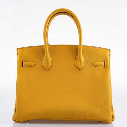 Hermes Birkin 30 Jaune Ambre Togo Gold Hardware - 2018, C