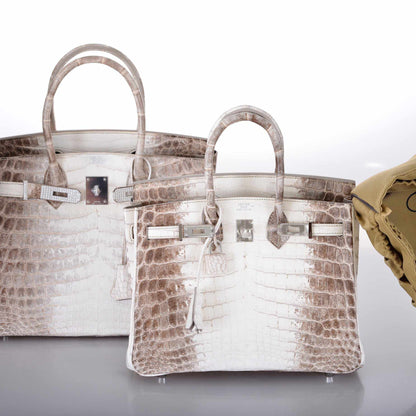 Hermes Birkin 30 Matte Himalayan Niloticus Crocodile with Diamonds & White Gold Hardware