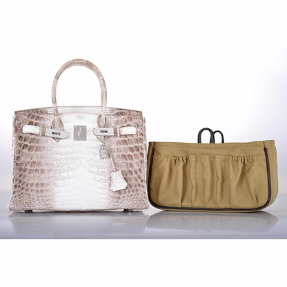 Hermes Birkin 30 Matte Himalayan Niloticus Crocodile with Diamonds & White Gold Hardware