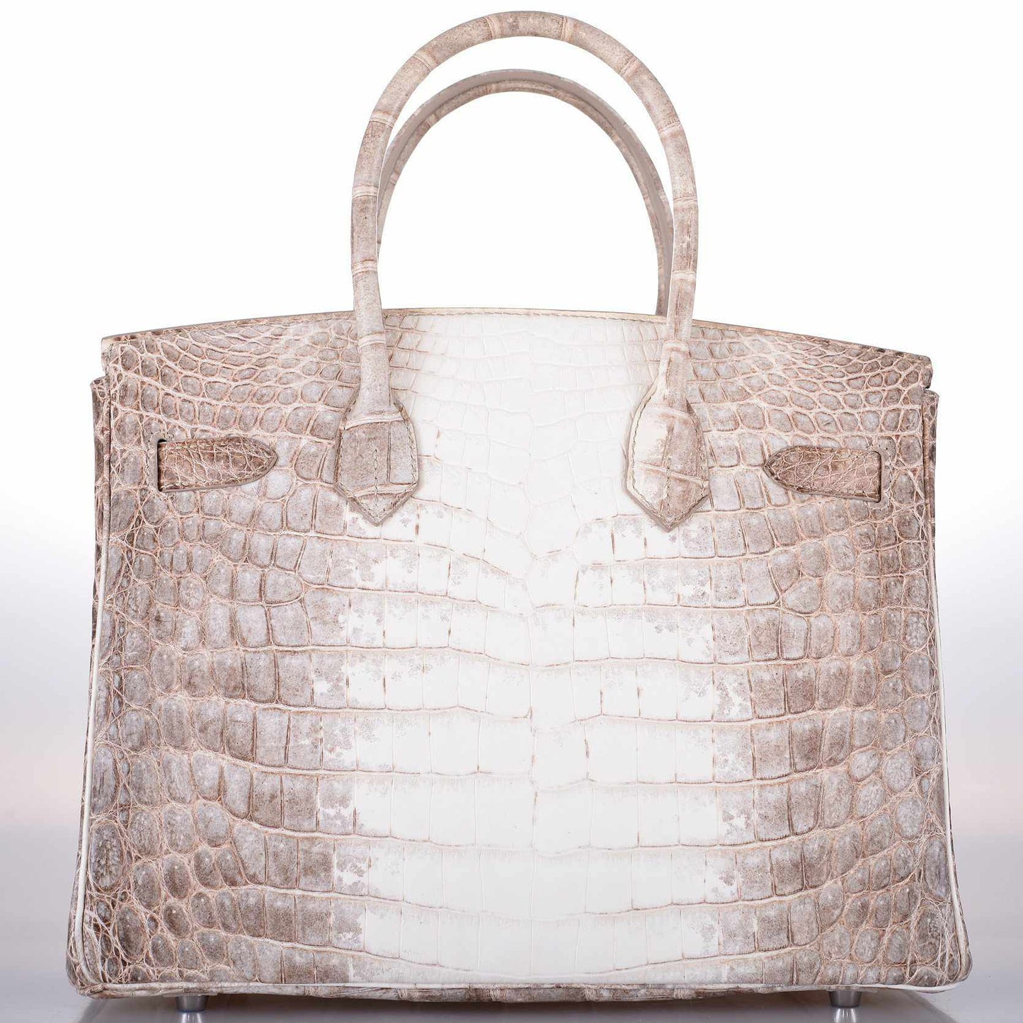 Hermes Birkin 30 Matte Himalayan Niloticus Crocodile with Diamonds & White Gold Hardware