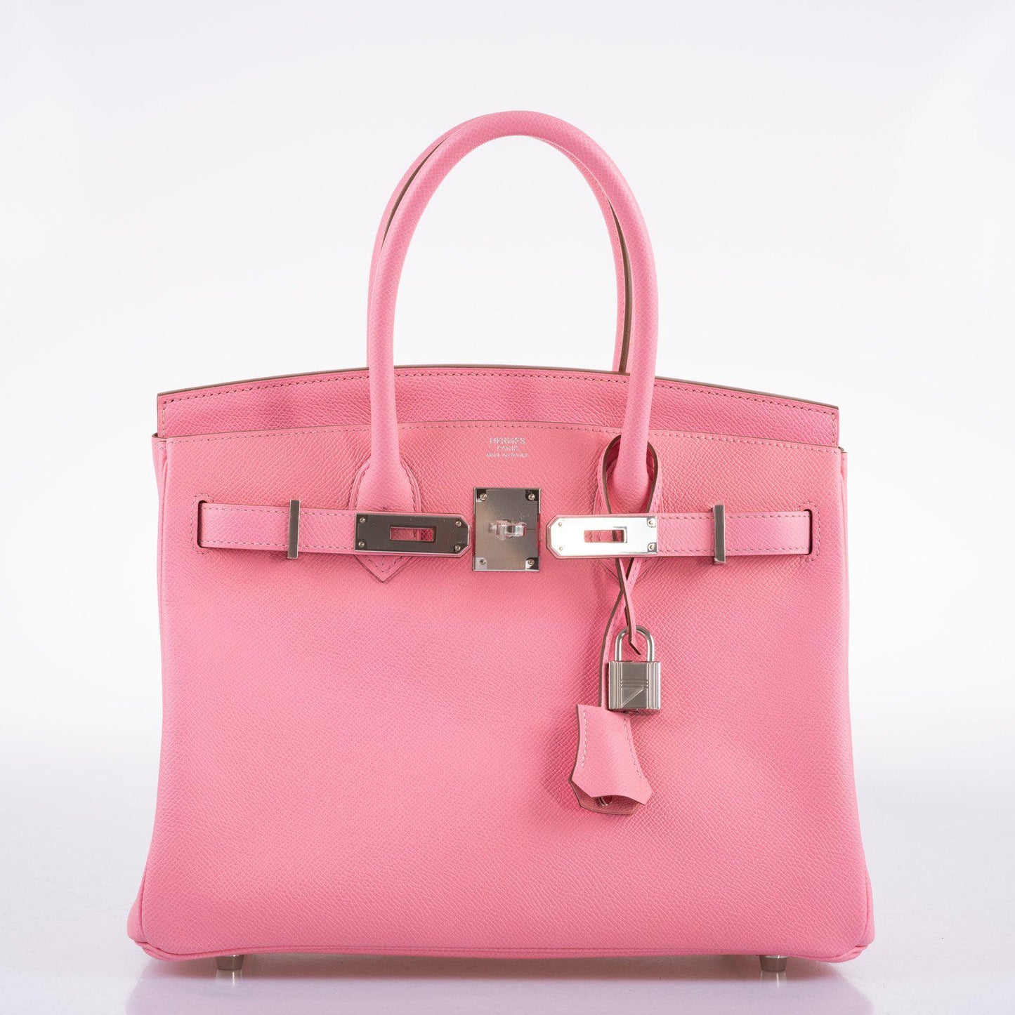 Hermes Birkin 30 Rose Confetti Epsom Palladium Hardware - 2021, Z