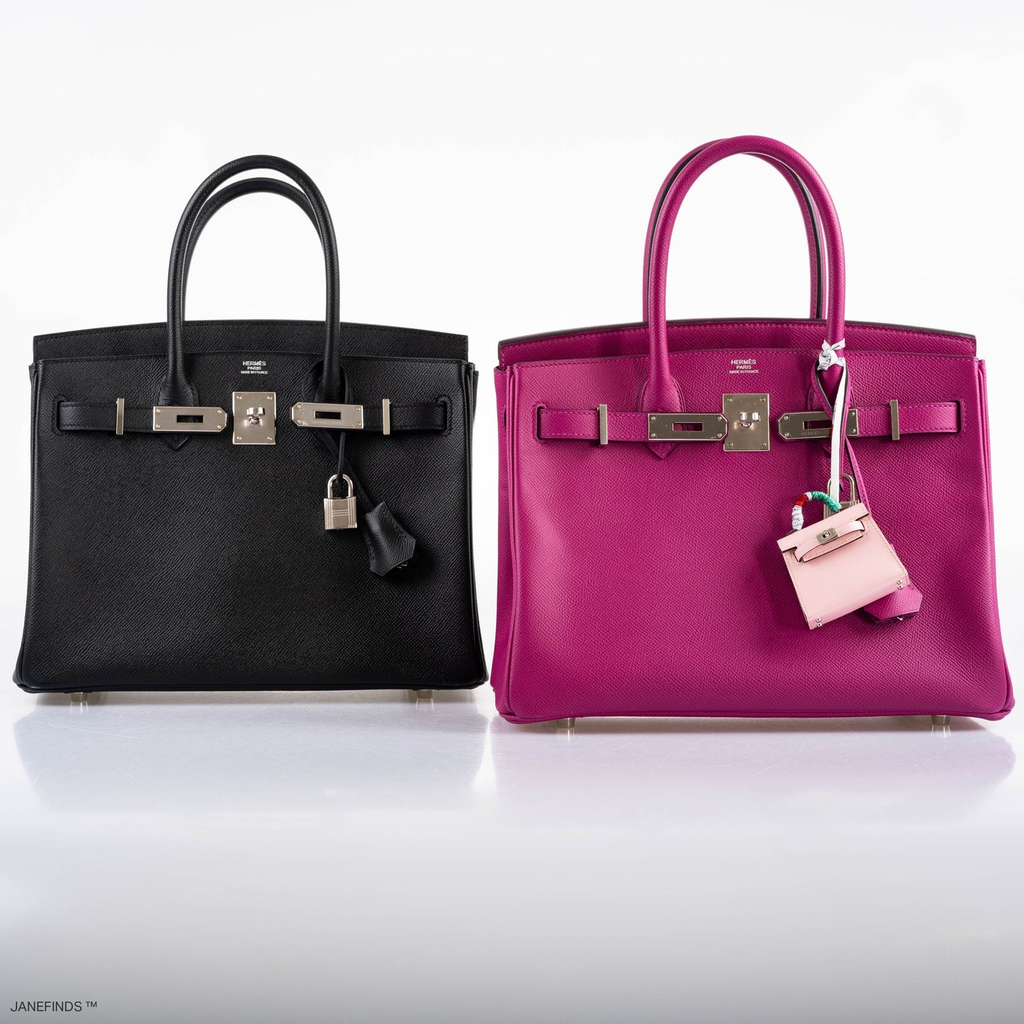 Hermes Birkin 30 Rose Pourpre Epsom with Palladium Hardware - 2018, C