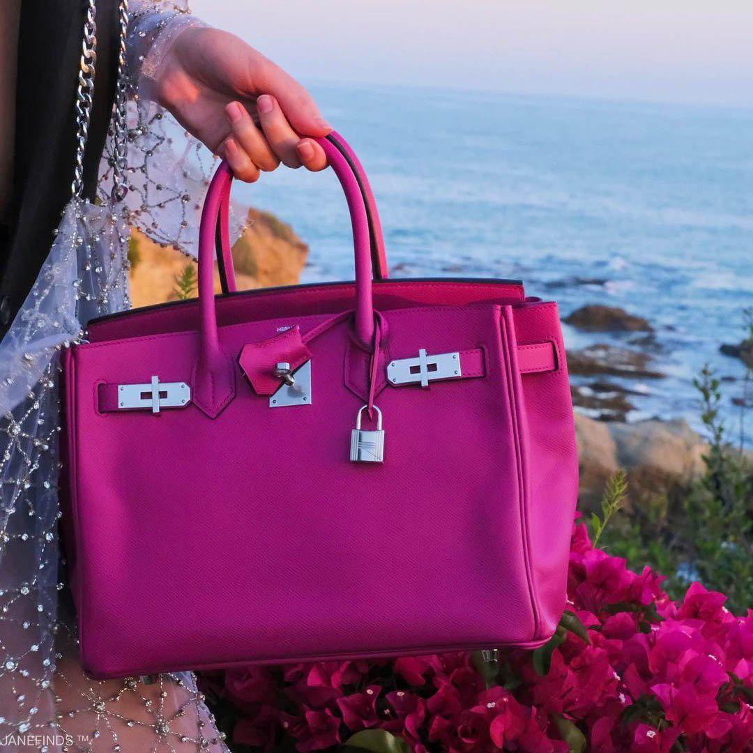 Hermes Birkin 30 Rose Pourpre Epsom with Palladium Hardware - 2018, C