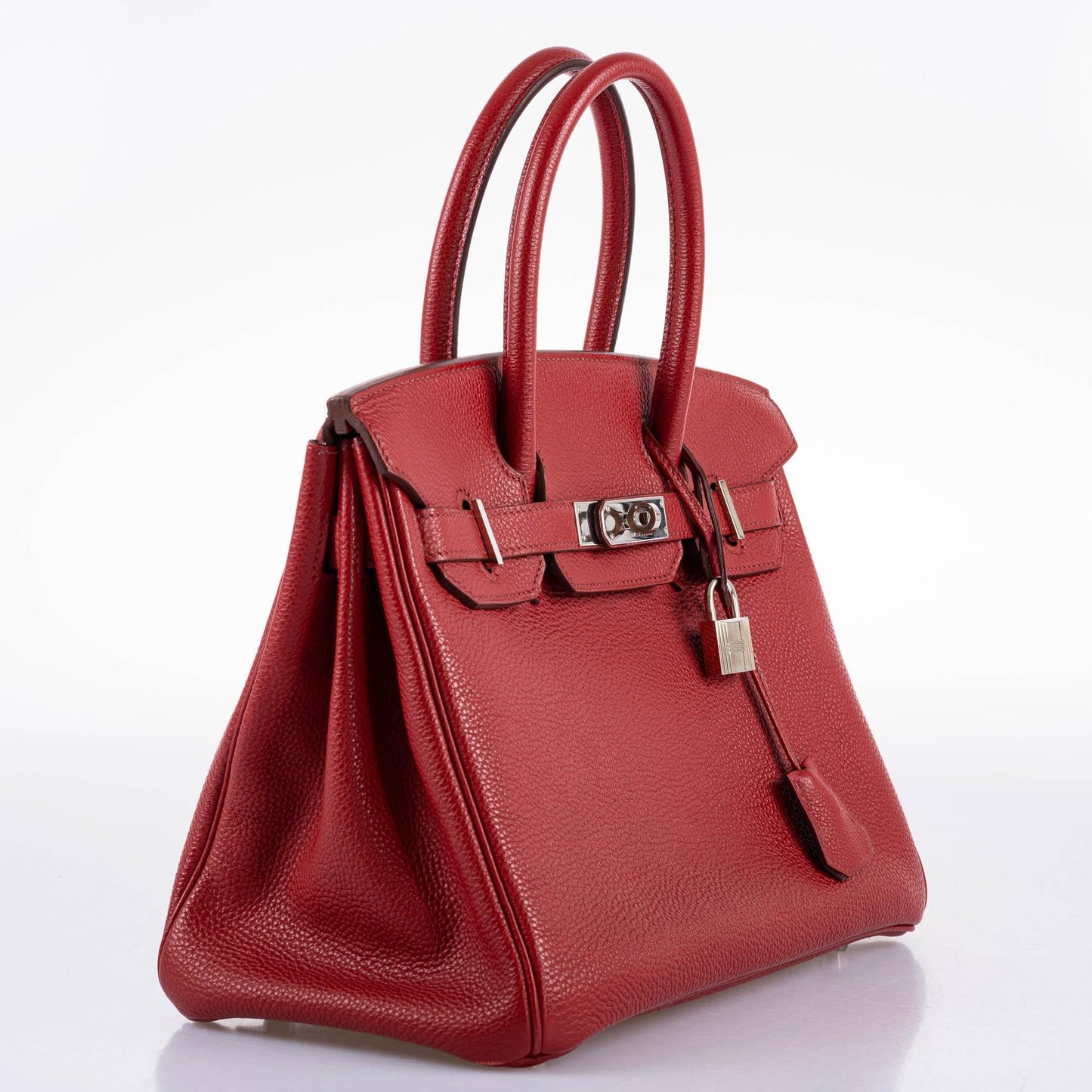 Hermes Birkin 30 Rouge Garance Togo with Palladium Hardware - 2007, K Square