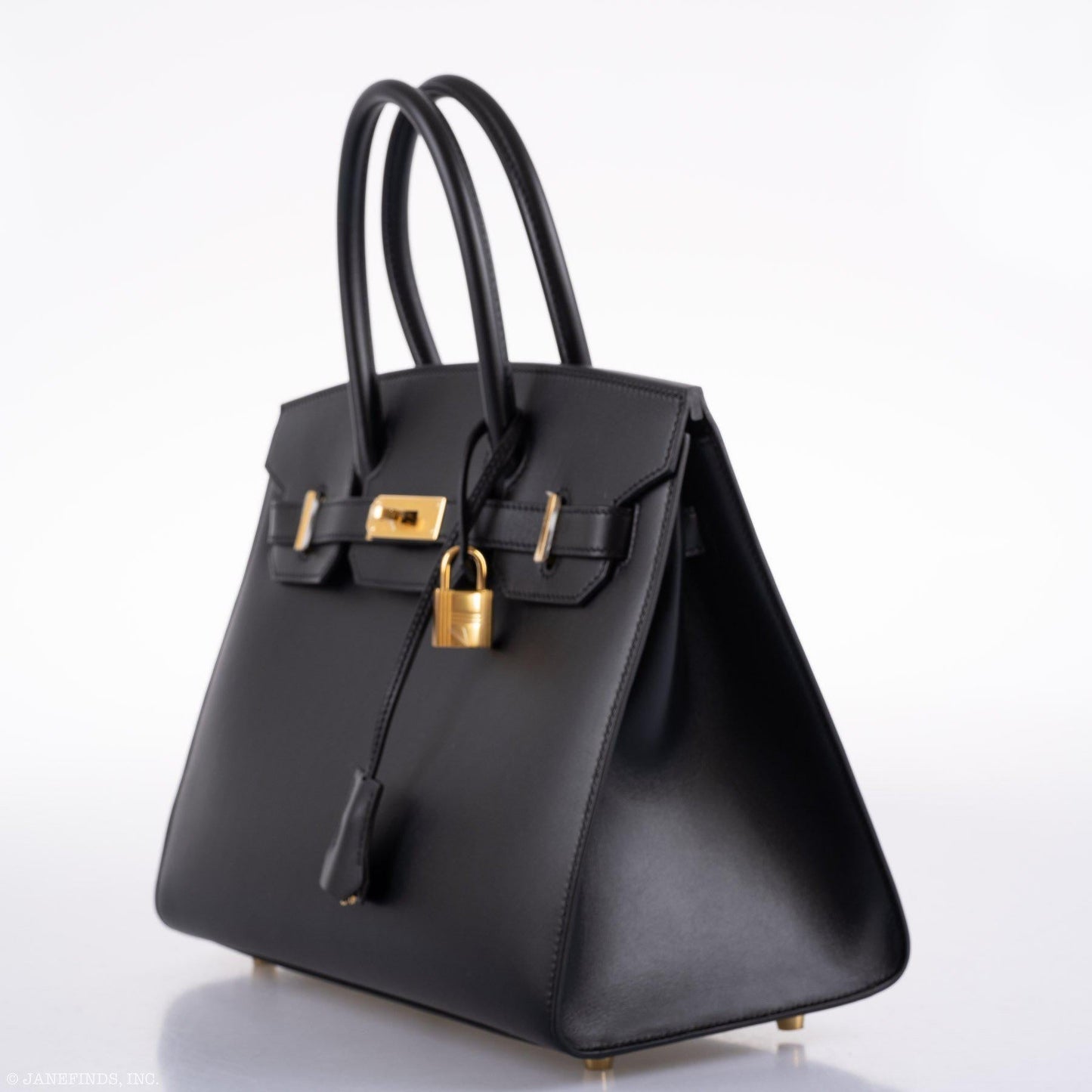 Hermes Birkin 30 Sellier Black Veau Monsieur Leather Gold Hardware - 2020, Y