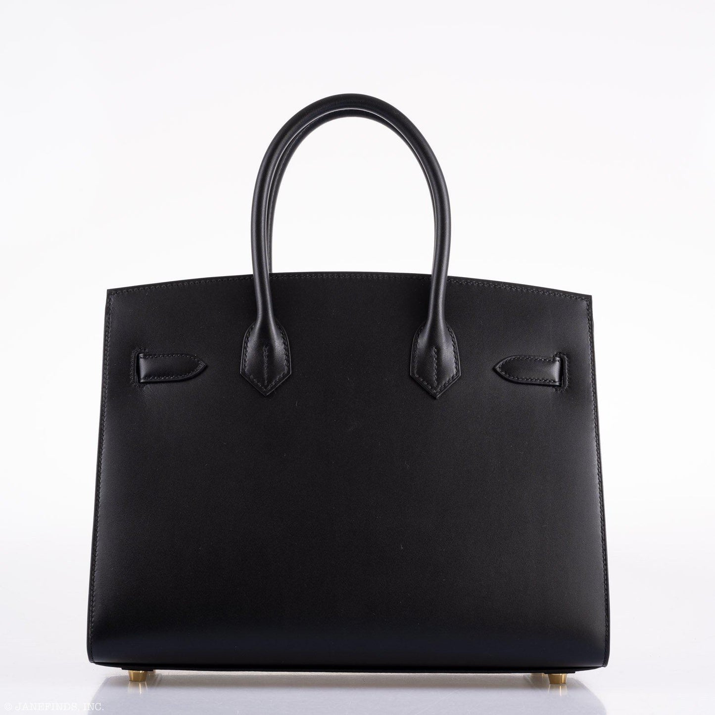 Hermes Birkin 30 Sellier Black Veau Monsieur Leather Gold Hardware - 2020, Y