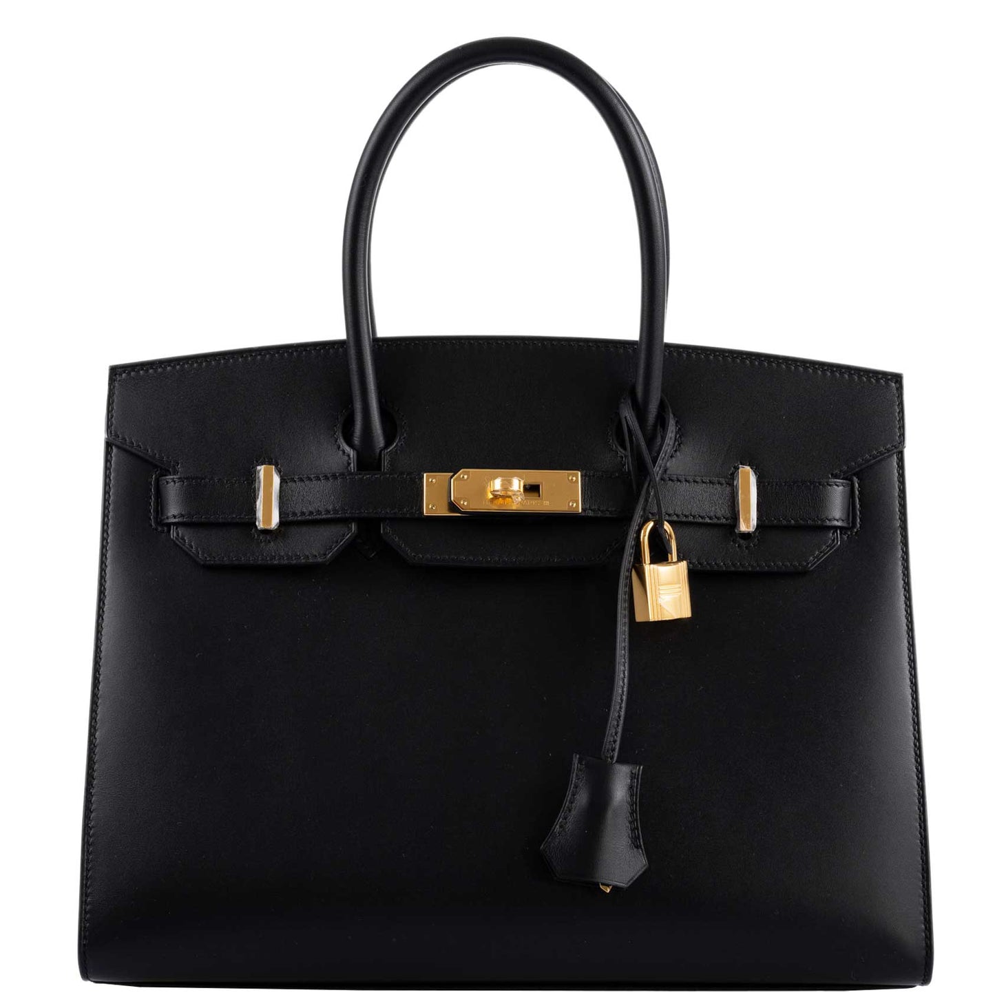 Hermes Birkin 30 Sellier Black Veau Monsieur Leather Gold Hardware - 2020, Y