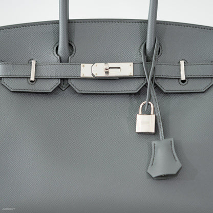 Hermes Birkin 30 Vert Amande Epsom with Palladium Hardware - 2019, D