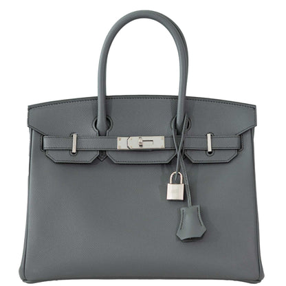 Hermes Birkin 30 Vert Amande Epsom with Palladium Hardware - 2019, D