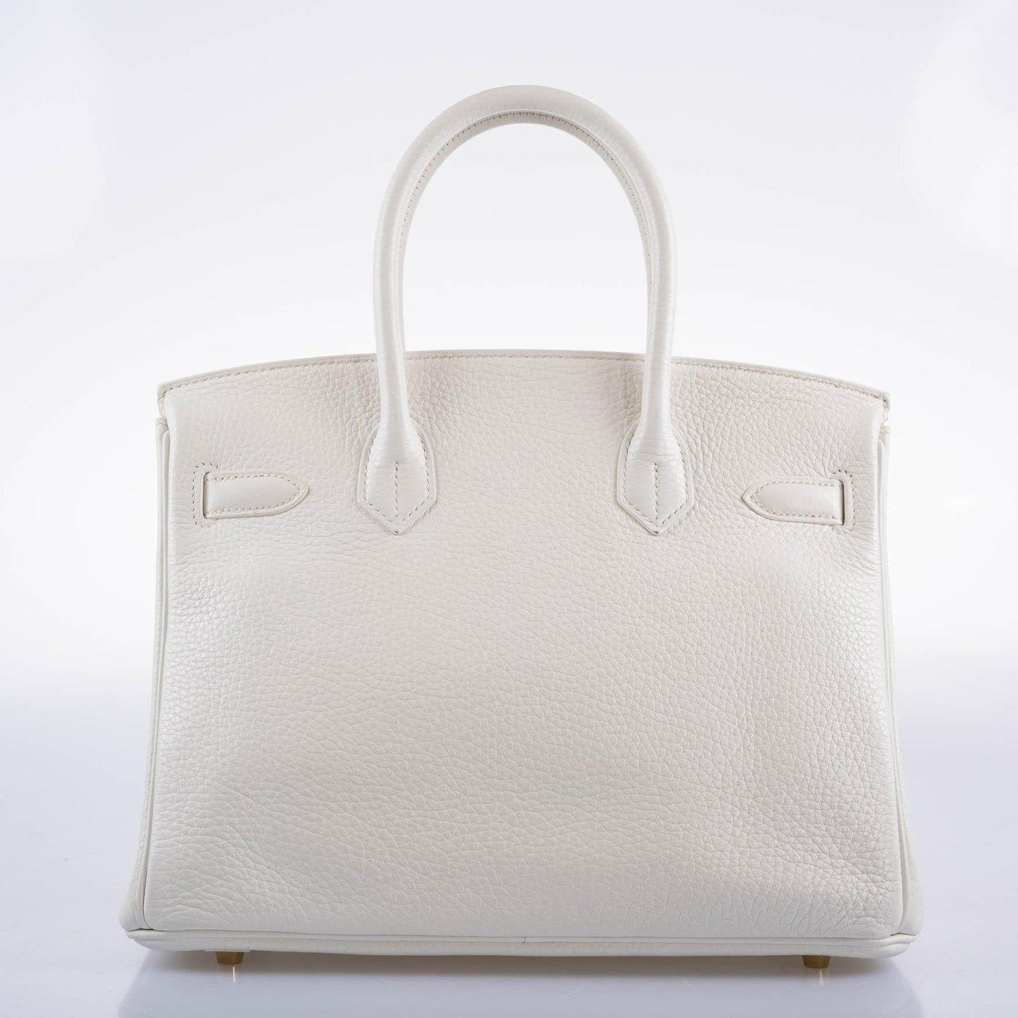 Hermes Birkin 30 White Clemence with Gold Hardware - 2016, X