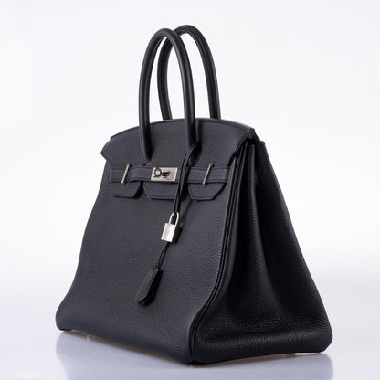 Hermes Birkin 35 Black Togo Palladium Hardware - 2020, Y