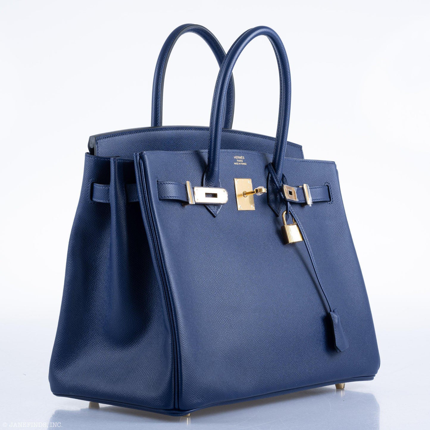 Hermes Birkin 35 Blue Saphire Epsom with Gold Hardware - 2016, X