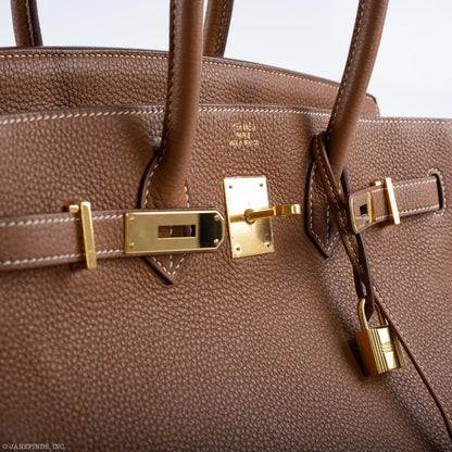 Hermes Birkin 35 Gold Togo Gold Hardware - Square O