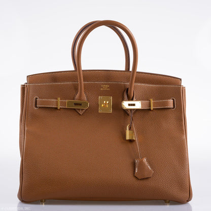 Hermes Birkin 35 Gold Togo Gold Hardware - Square O