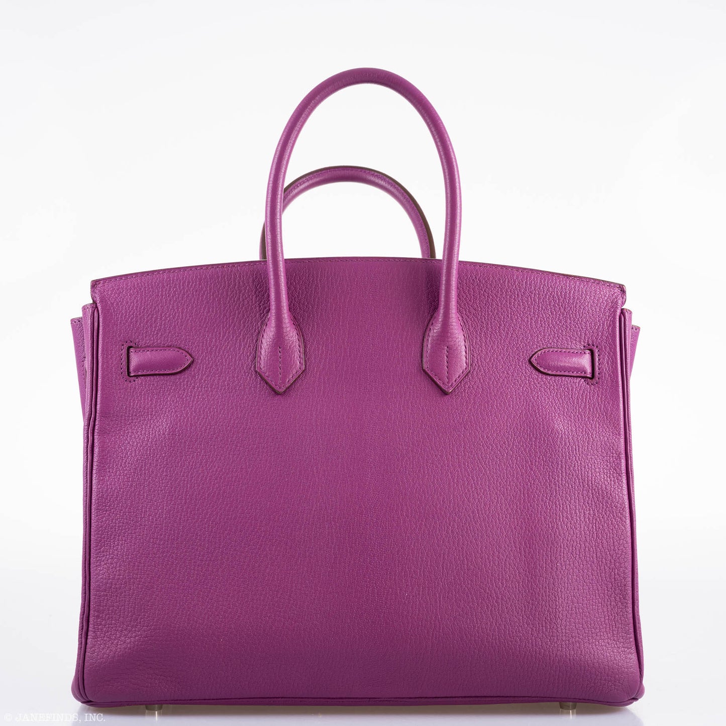 Hermes Birkin 35 HSS Cyclamen & Iris Chèvre Goatskin Brushed Palladium Hardware - 2009 M, Square