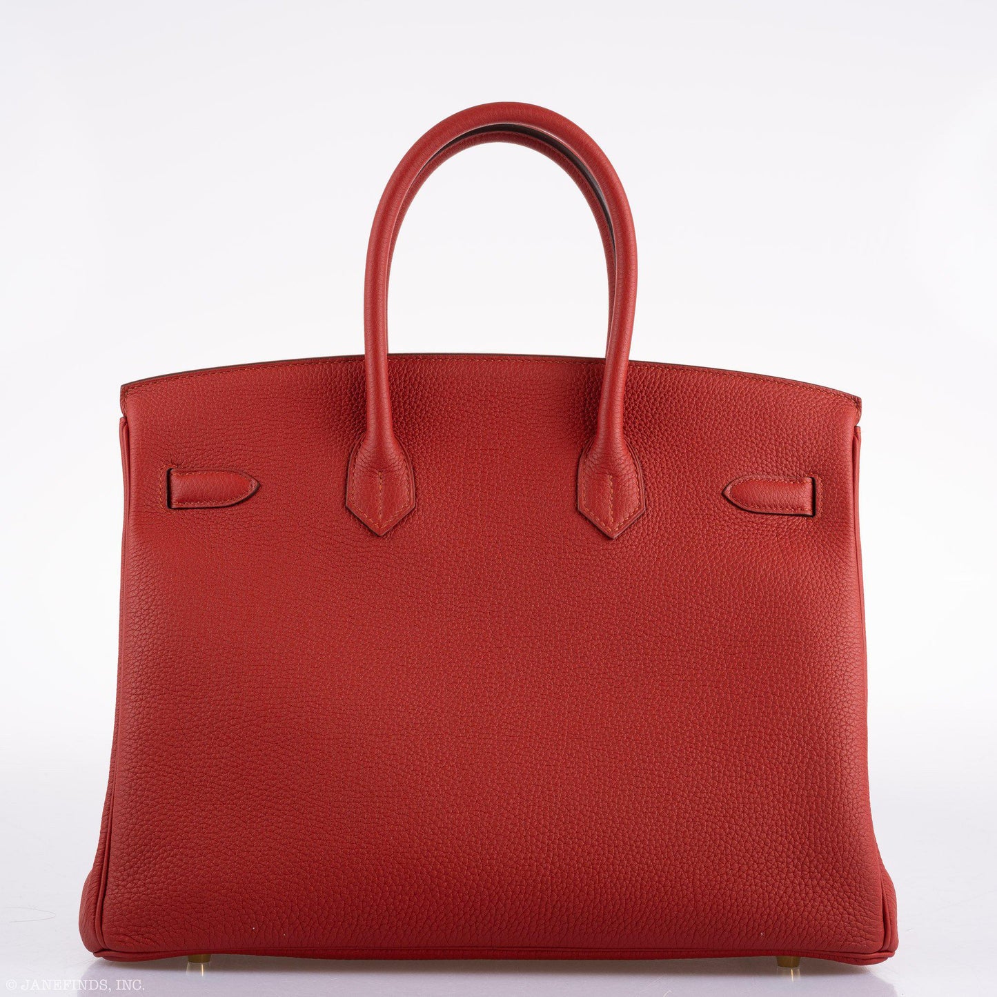 Hermes Birkin 35 HSS Rouge Vif Togo Brushed Gold Hardware - 2020, Y