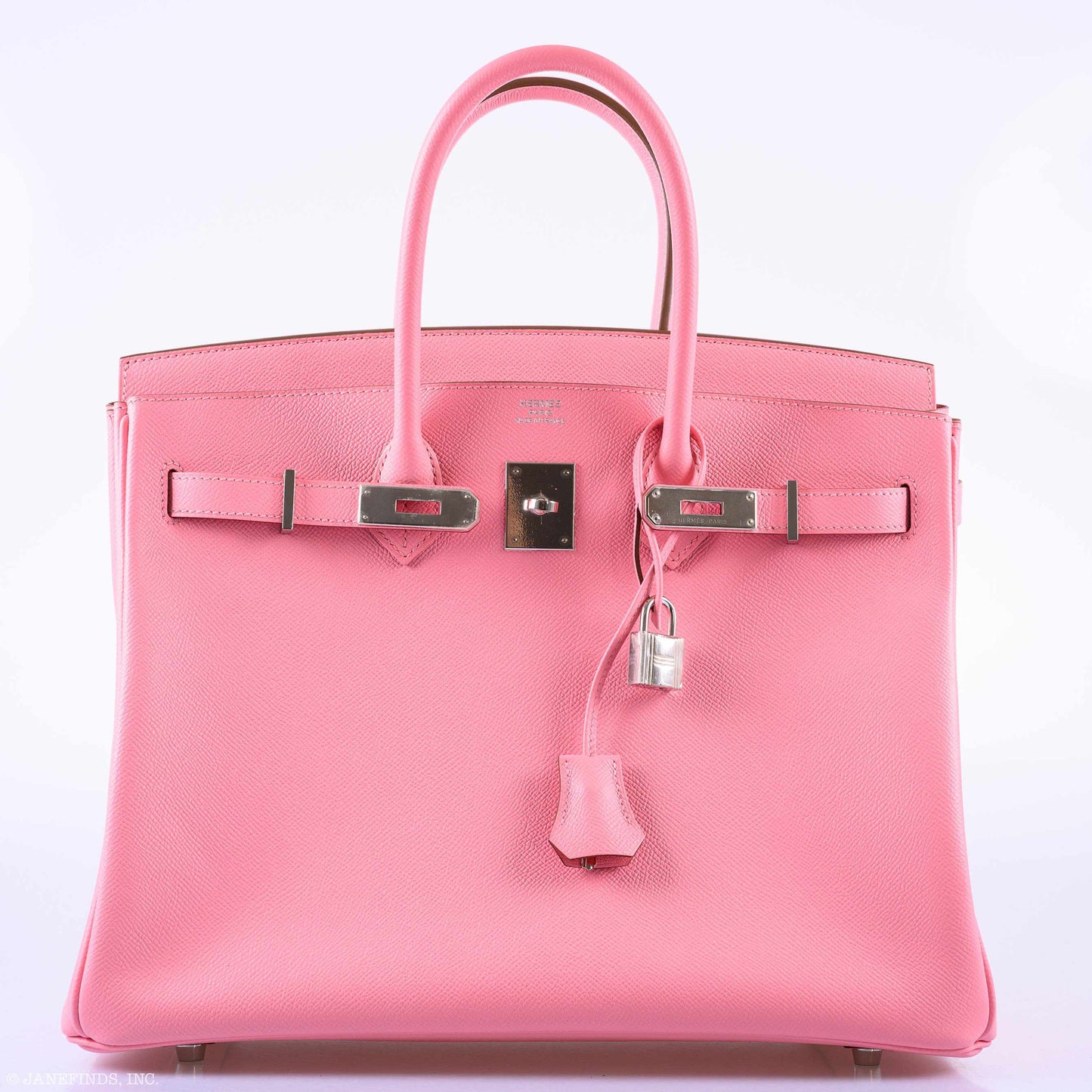 Hermes Birkin 35 Rose Confetti Epsom Palladium Hardware - 2015, T