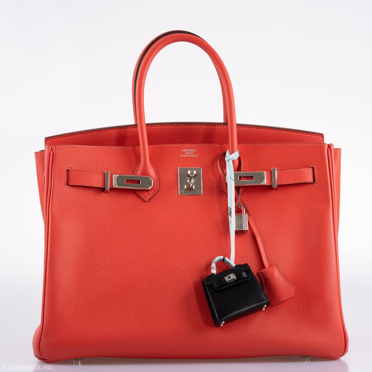 Hermes Birkin 35 Rose Jaipur Epsom Palladium Hardware - 2015, T