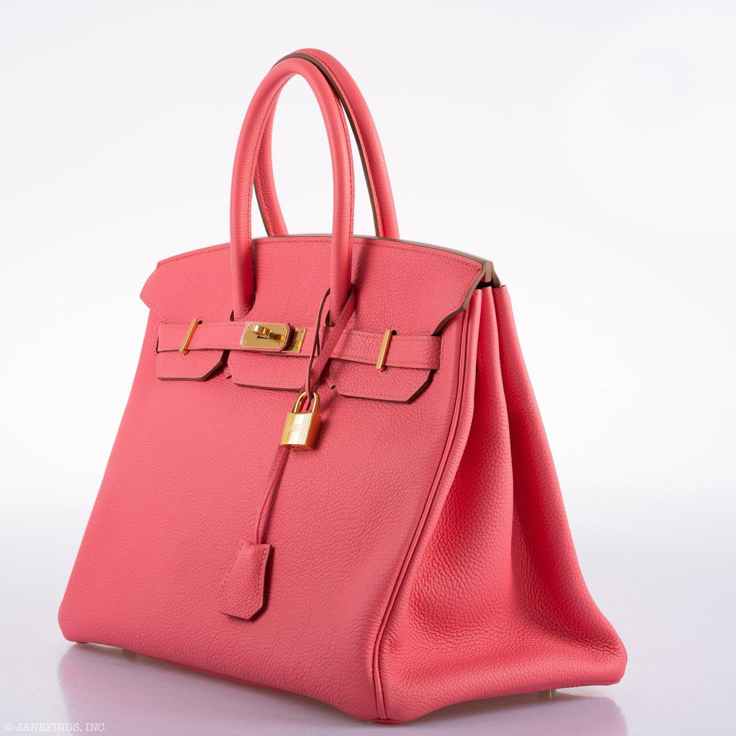 Hermes Birkin 35 Rose Lipstick Togo Gold Hardware - 2013, Q Square