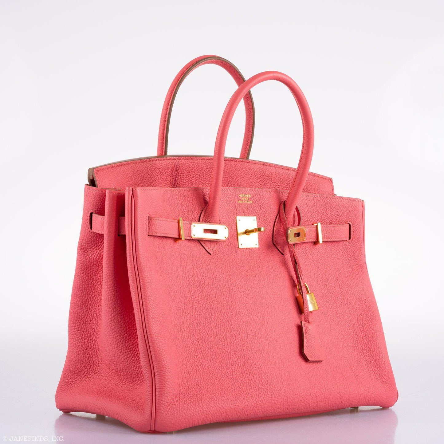 Hermes Birkin 35 Rose Lipstick Togo Gold Hardware - 2013, Q Square