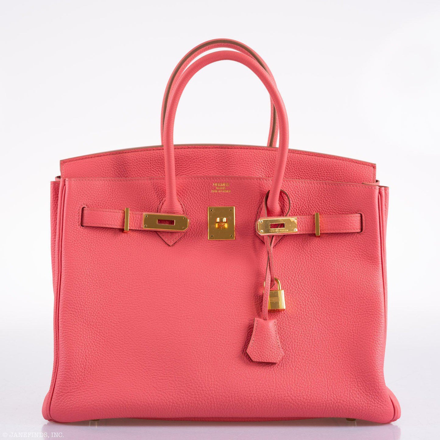 Hermes Birkin 35 Rose Lipstick Togo Gold Hardware - 2013, Q Square