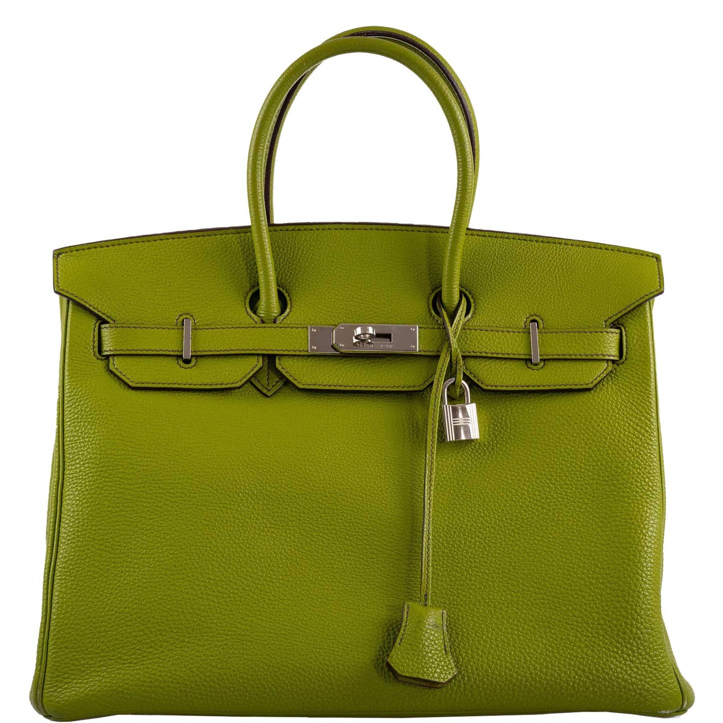 Hermes Birkin 35 Vert Anis Togo with Palladium Hardware - 2006, J Square