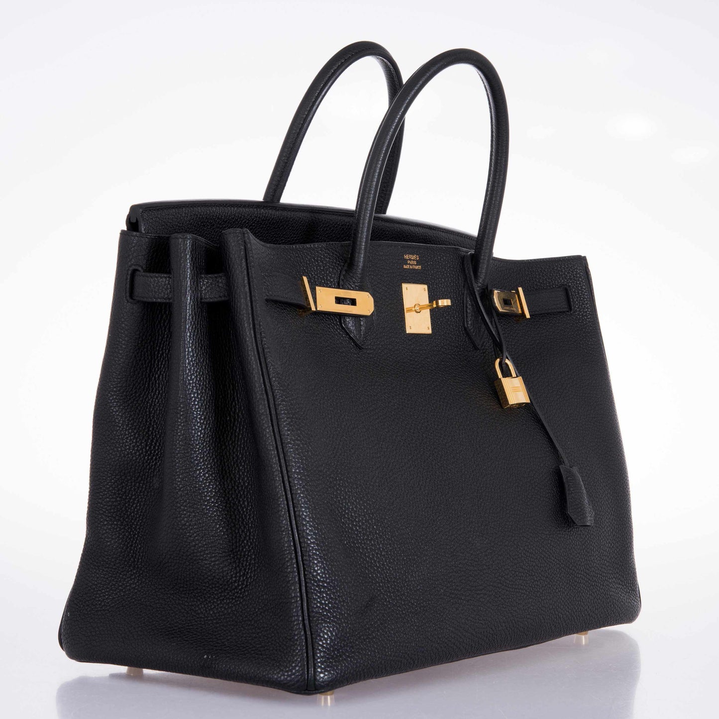 Hermes Birkin 40 Black Togo Gold Hardware - 2010, Square N