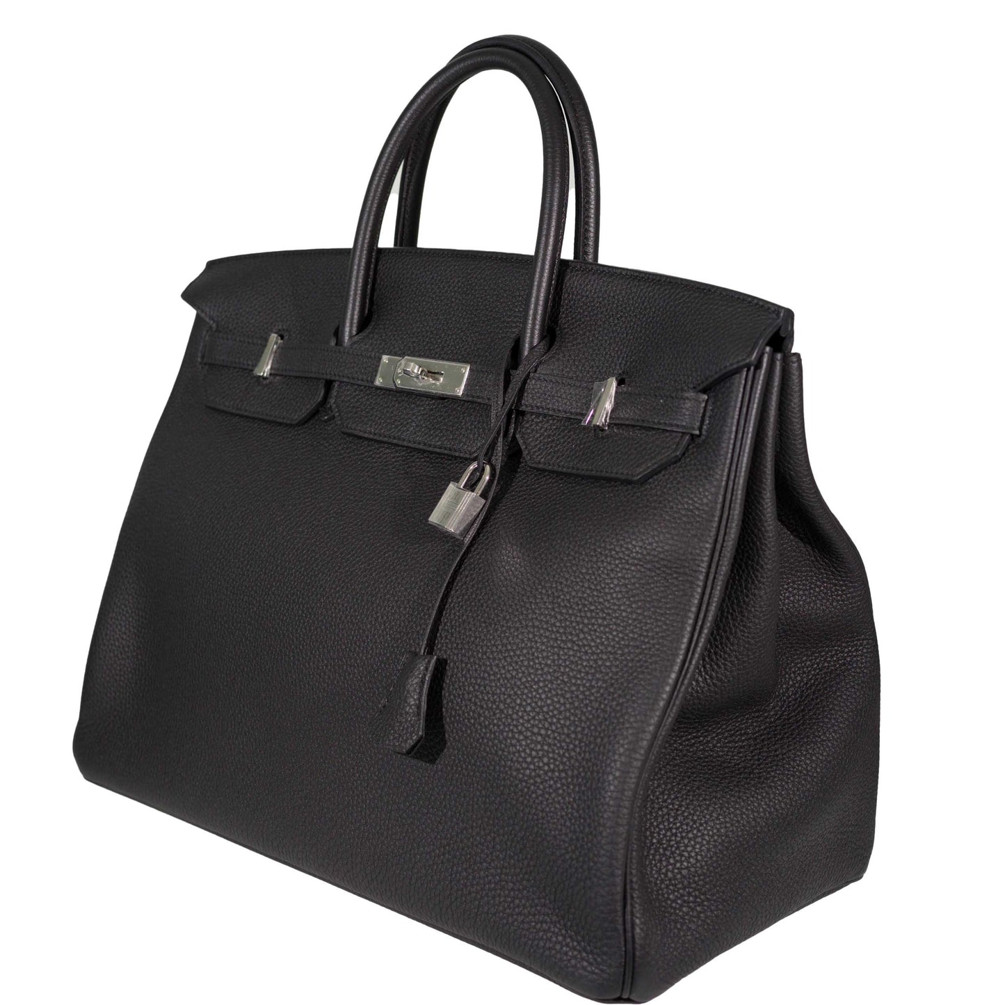 Hermes Birkin 40 Black Togo Leather Palladium Hardware - 2014, R Square