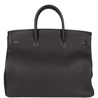 Hermes Birkin 40 Black Togo Leather Palladium Hardware - 2014, R Square