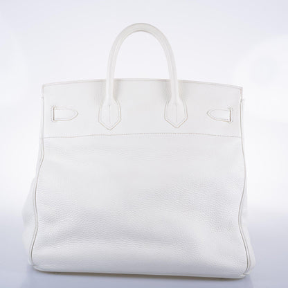 Hermes Birkin 40 HAC White Togo Palladium Hardware