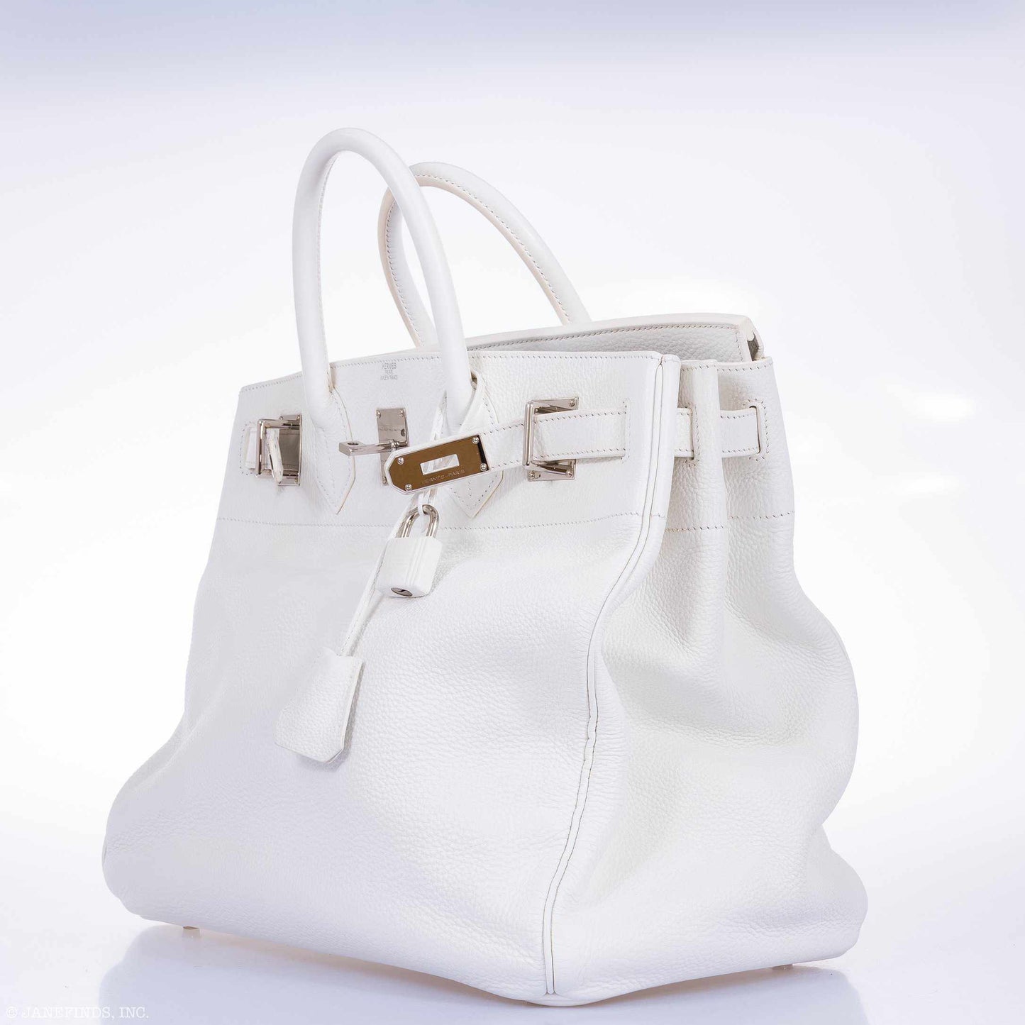 Hermes Birkin 40 HAC White Togo Palladium Hardware