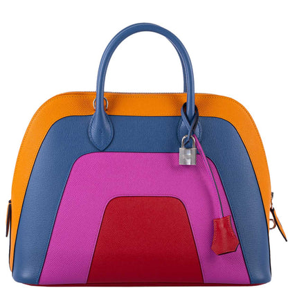 Hermes Bolide 1923 30 Rainbow Bag "Sunset" Epsom Palladium Hardware - 2020, Y