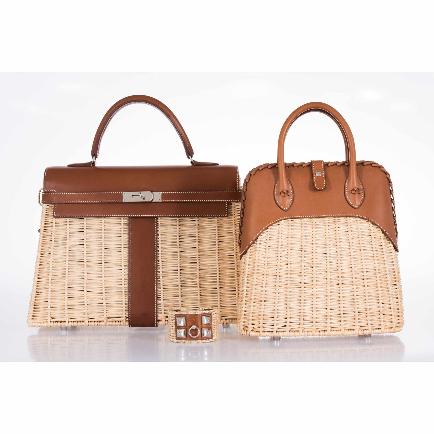 Hermes Bolide 25 Picnic Bag Barenia & Wicker – 2017, A