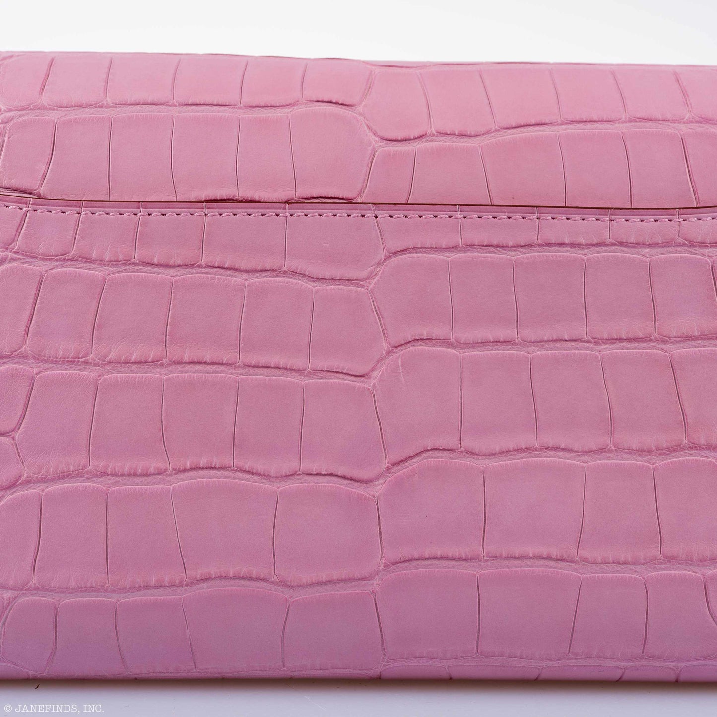 Hermes Constance Long Wallet Bubblegum Pink 5P Matte Alligator Palladium Hardware - 2020, Y